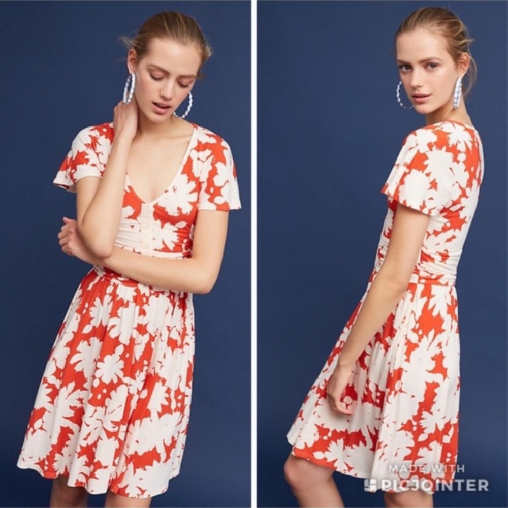 Anthropologie Maeve Summer Breeze Floral Dress